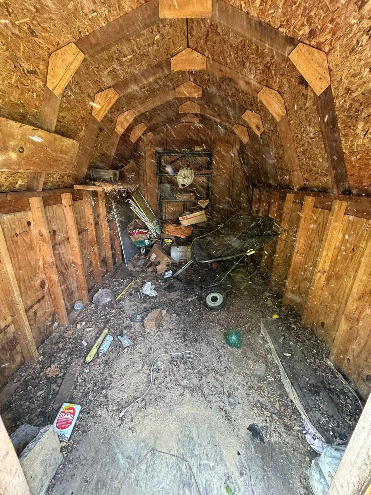 shed before clearing